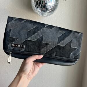 L.A.M.B. Black and Gray Clutch